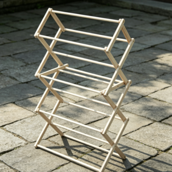 Amish Handmade Wooden Foldable Laundry Drying Rack