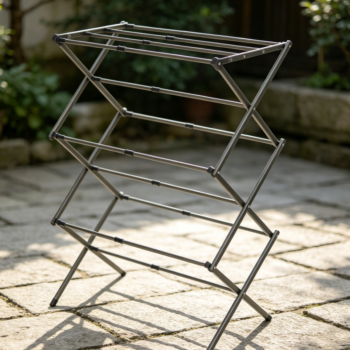 Silver 3-Tier Expandable Collapsible Metal Drying Rack