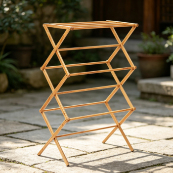 Collapsible Bamboo Space-Saving Laundry Drying Stand