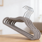 Children's Velvet Non-Slip Hangers with Notches