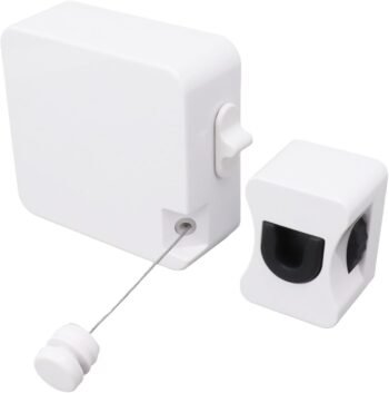 White 304 Stainless Steel Heavy Duty Retractable Clothesline 55lb