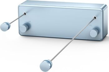 Silver Stainless Steel Double Retractable Clothesline Wall Mount