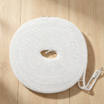 White Plastic Non-Slip Clothesline with 12 Clips