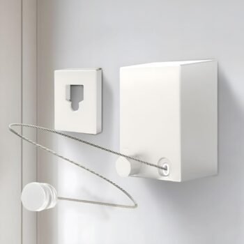 Wall-Mounted Retractable Indoor Clothesline No Sag