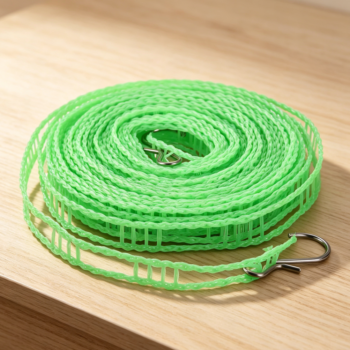 Green Nylon Windproof Non-Slip Clothesline
